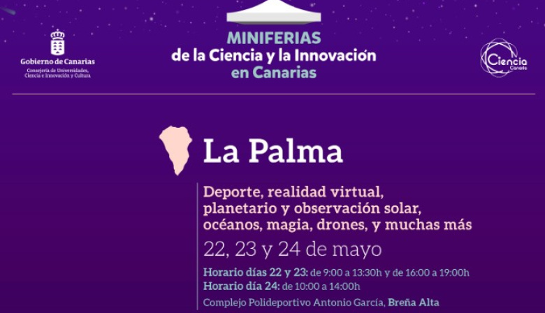 La Miniferia de La Palma celebra el Mes de Canarias entre estrellas, robótica y volcanes
