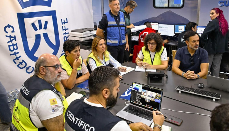 El Cabildo de Tenerife supera la primera gran prueba de respuesta ante una erupción volcánica
