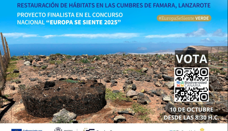 Zapata anima a la ciudadanía a votar este viernes por el proyecto de Famara en el concurso ‘Europa se siente’