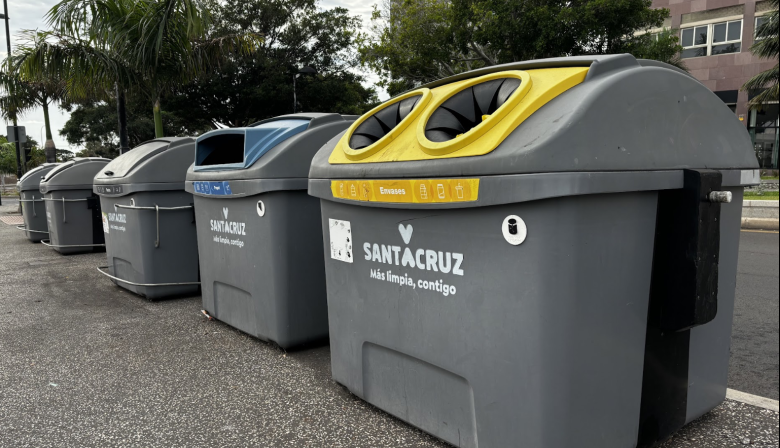 Santa Cruz recoge cerca de 250 toneladas de envases ligeros durante el mes de marzo
