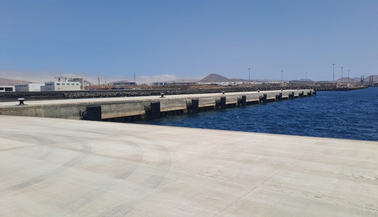 Concluyen los trabajos para la ampliación del Muelle de Naos en el puerto de Arrecife