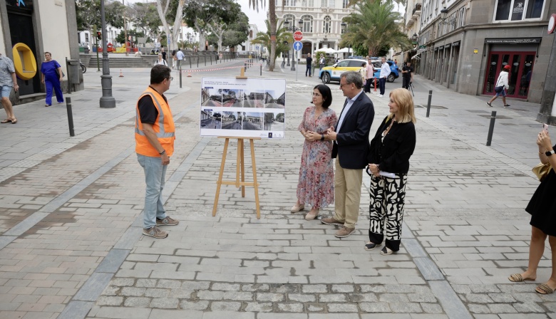 El Ayuntamiento de Las Palmas de Gran Canaria amplía los espacios peatonales en el entorno de la Alameda de Colón