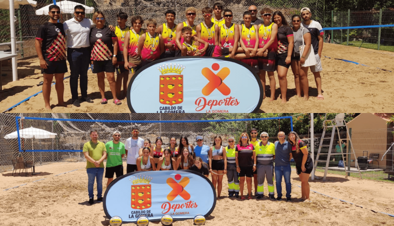 Una treintena de jóvenes participan en el Campeonato Insular de Vóley Playa de La Gomera