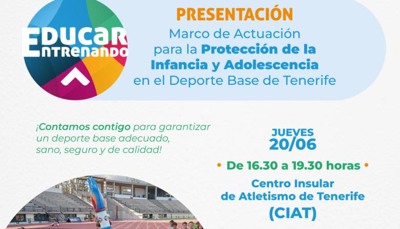 El Cabildo de Tenerife presenta su Protocolo Marco de Actuación para la protección de la infancia y adolescencia en el deporte base