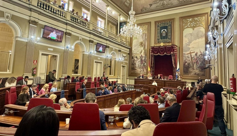 Canarias muestra en el Parlamento su rechazo a la subida de tasas de Aena, a quien le pide tener "voz y voto"