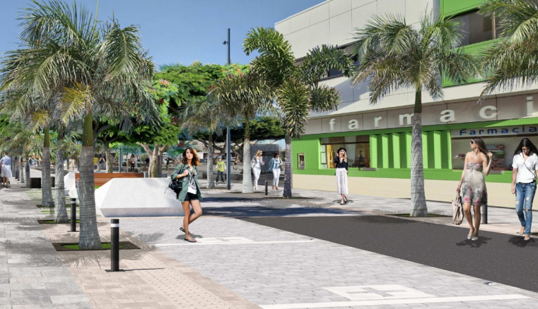 El Ayuntamiento de San Bartolomé de Tirajana inicia las obras de la Zona Comercial Abierta de El Tablero