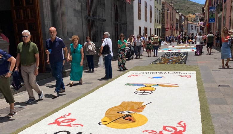 La Laguna anima a colectivos, entidades y particulares a tomar parte en la confección de alfombras del Corpus