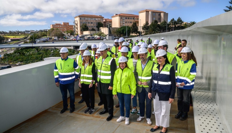 Tenerife culmina en tan solo 10 meses, la estructura central del Gran Anillo Peatonal del Padre Anchieta tras una histórica operación logística