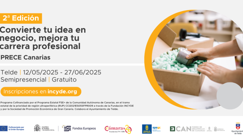 Telde acoge la segunda edición del programa ‘Prece Canarias: Convierte tu idea en negocio, mejora tu carrera profesional’