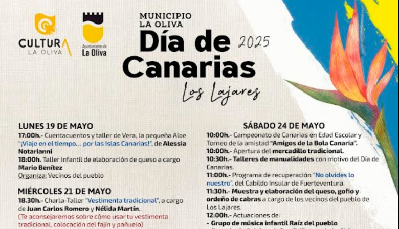 La Oliva acoge la Semana de Canarias del 19 al 30 de mayo