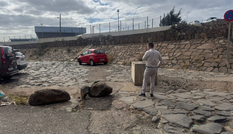 Telde procederá al cierre del tráfico en el canal del Barranco del Draguillo, a la altura de la GC-1