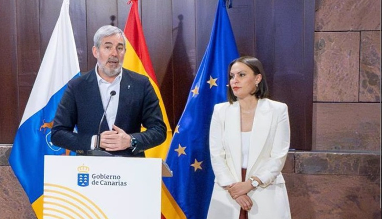 Clavijo reconoce el trabajo de Machín al frente de CC en Lanzarote, que revertió la situación del partido