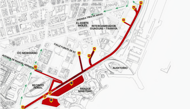 El ensayo del acto central del DIFAS 2025 conllevará alteraciones del tráfico en la TF-4