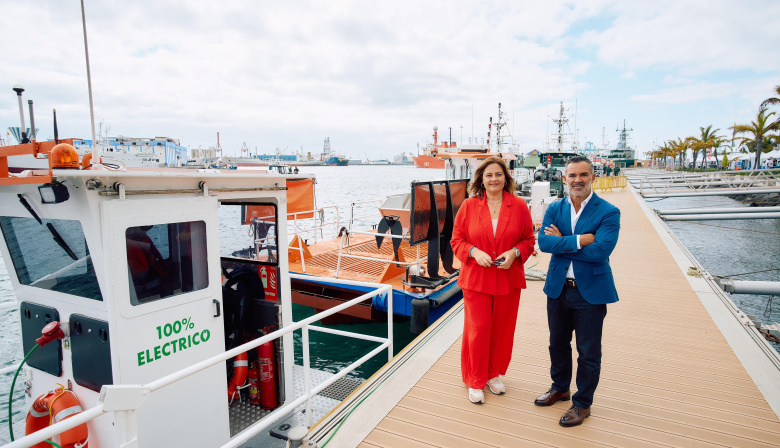 La Autoridad Portuaria de Las Palmas presenta su primera embarcación 100% eléctrica y su primera embarcación con mayor capacidad y velocidad de succión de todos los puertos españoles