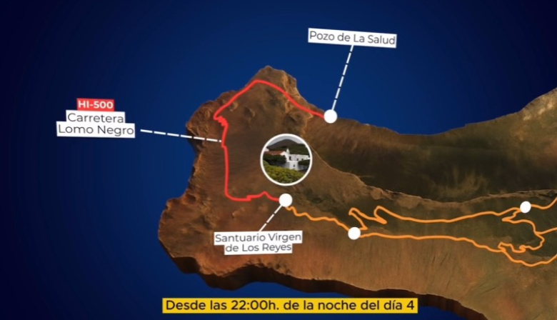 El Cabildo de El Hierro divulga cómo será la organización del tráfico en La Bajada