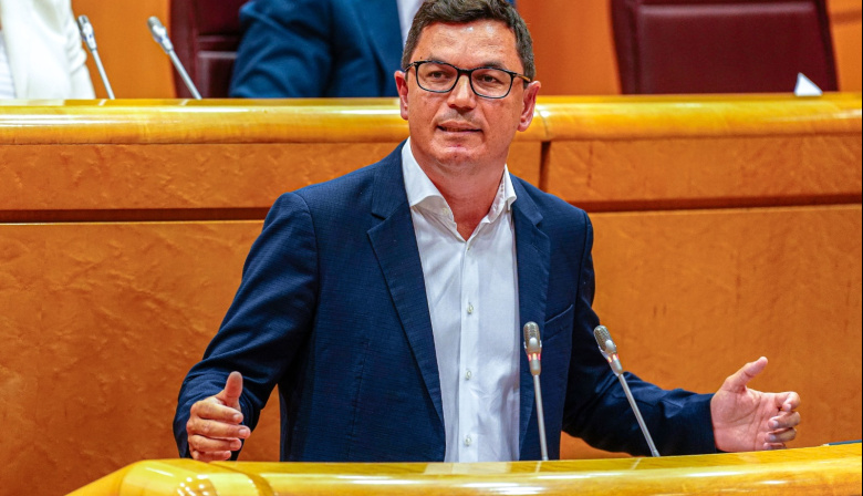 Pablo Rodríguez insiste en el Senado en el uso del superávit de las administraciones canarias para vivienda