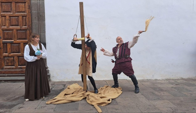 Tejina y San Diego acogen las dos últimas rutas teatralizadas de ‘La Laguna, la picota y con el mazo dando’, un viaje guiado a la vida en el siglo XVI