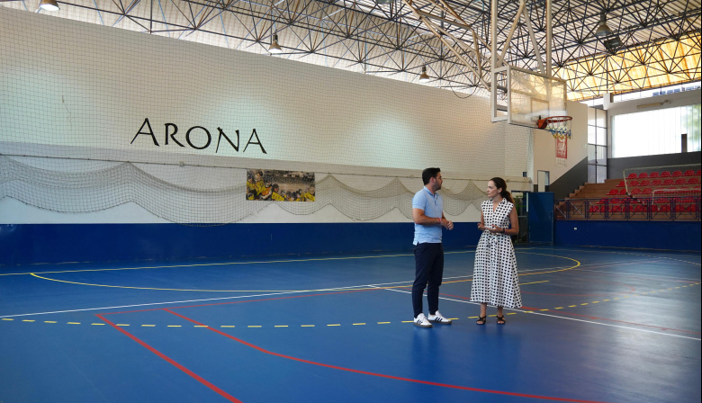 El Área de Deportes de Arona concluye la sustitución del pavimento del Pabellón de El Fraile