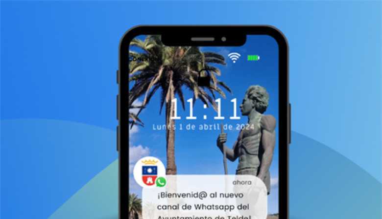 El Ayuntamiento de Telde celebra los 4.000 usuarios inscritos en su canal de WhatsApp, líder en Gran Canaria