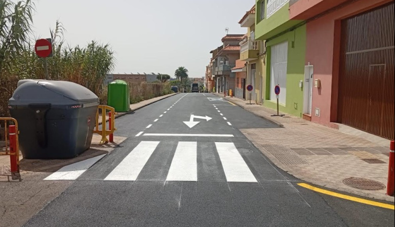 El Ayuntamiento de La Laguna concluye los trabajos de reasfaltado del camino de Las Gavias