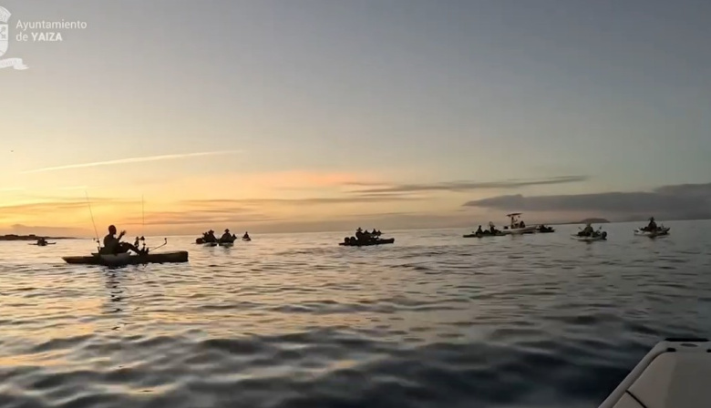 Playa Blanca reúne a 80 deportistas en la Kopa Canarias de Pesca en Kayak