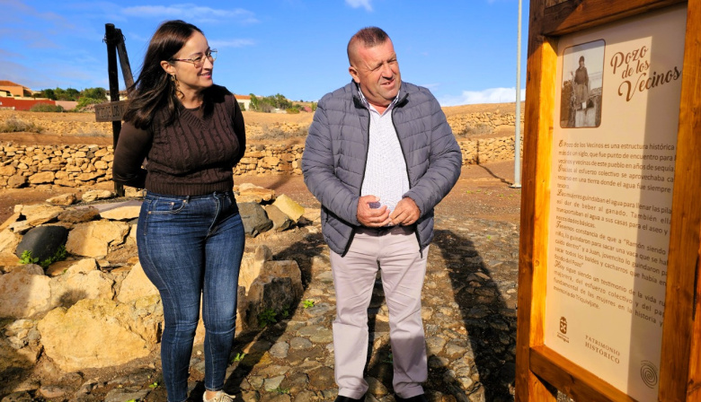 Patrimonio Histórico de Antigua señaliza el Pozo de los Vecinos en Triquivijate
