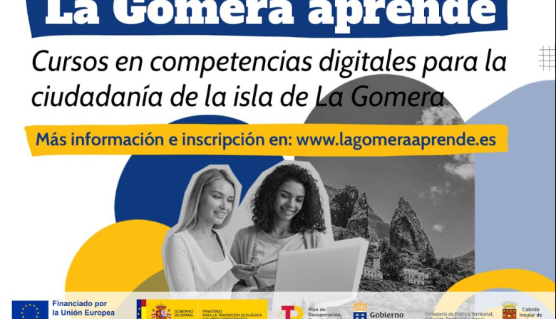 El Cabildo de La Gomera ofrece a la ciudadanía un itinerario de cursos formativos gratuitos en competencias digitales