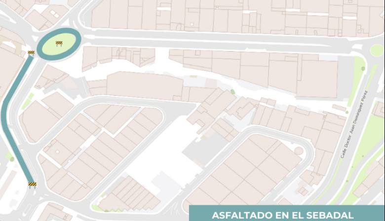 El Ayuntamiento de Las Palmas de Gran Canaria reordena el tráfico para continuar los trabajos nocturnos de asfaltado en El Sebadal