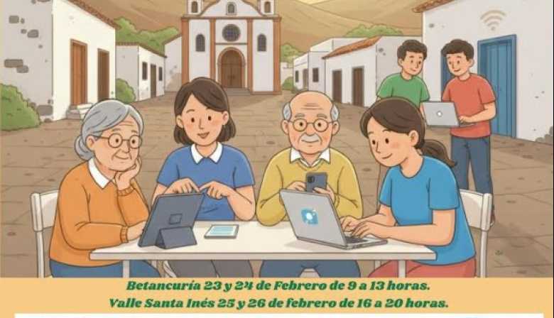 El Cabildo de Fuerteventura impulsa la formación en competencias digitales básicas para la ciudadanía de Betancuria