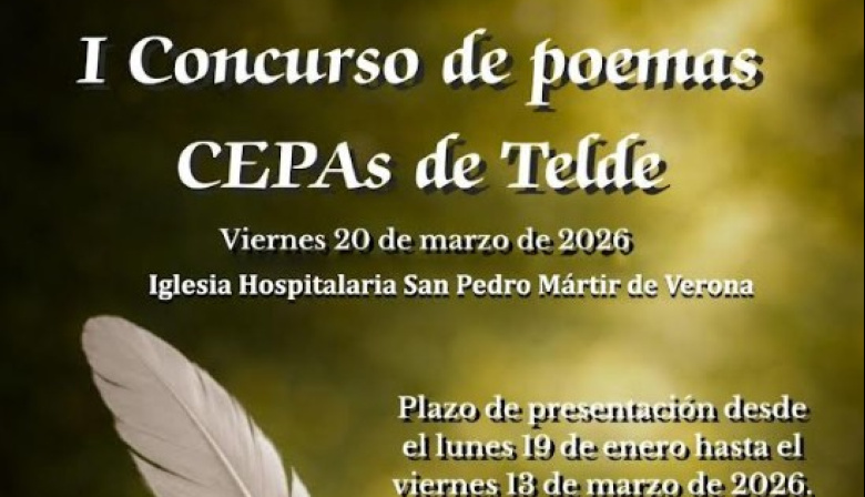 El I Concurso de Poesía ‘CEPAs de Telde’ da voz al talento adulto del municipio