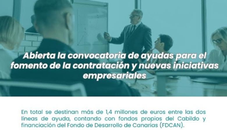 El Cabildo de Fuerteventura destina más de 1,4 millones de euros al fomento de la contratación e iniciativas empresariales