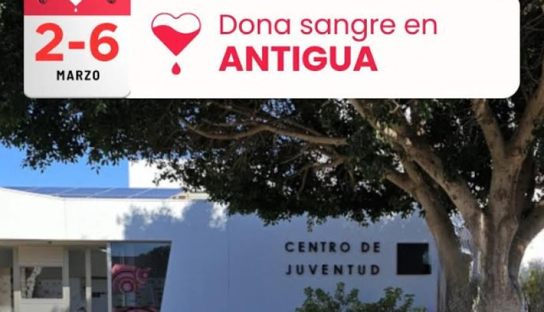 La unidad móvil de Hemodonación se mantiene esta semana en Antigua
