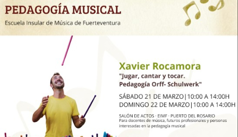 La Escuela Insular de Música de Fuerteventura ofrece unas jornadas de pedagogía musical los días 20, 21 y 22 de marzo