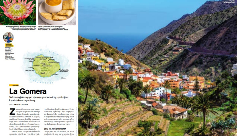 La Gomera protagoniza un reportaje en la edición polaca de la revista National Geographic Traveler