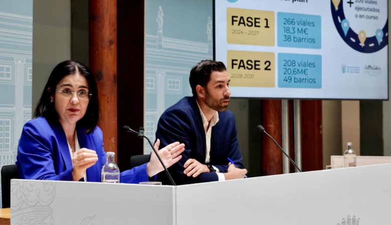 Darias presenta el plan municipal de asfaltado para renovar 474 calles en todo el municipio