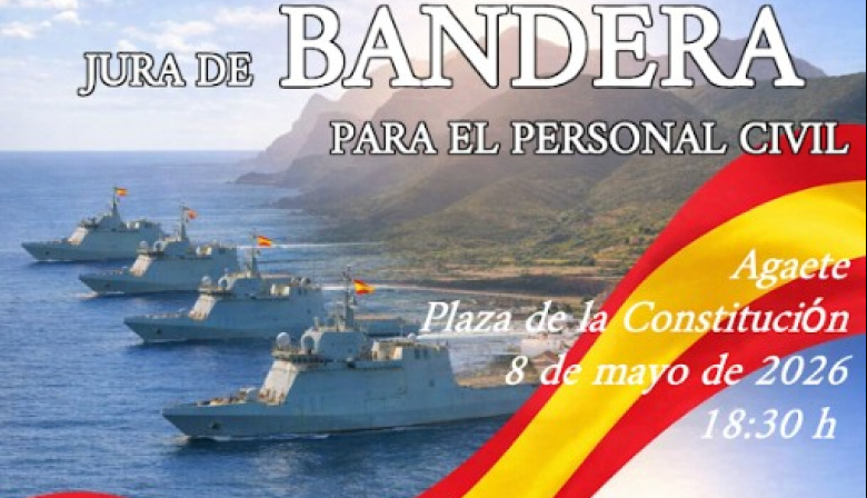 La Armada realizará una Jura de Bandera para personal civil en Agaete