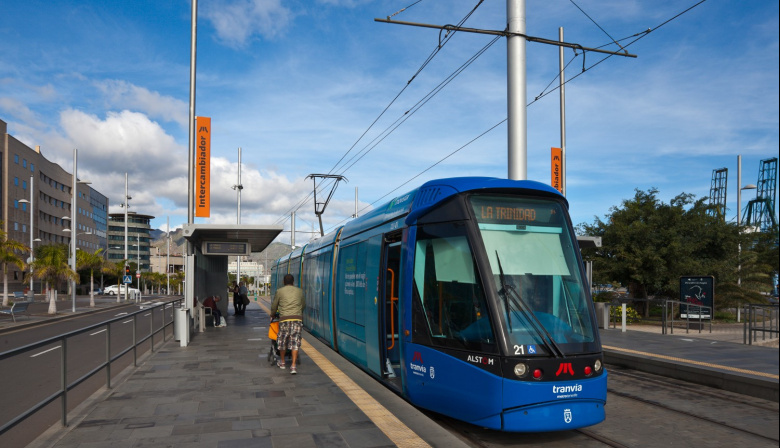 La Línea 1 del tranvía de Tenerife operará el domingo 19 de abril solo entre La Trinidad y Cruz del Señor por mantenimiento de carril