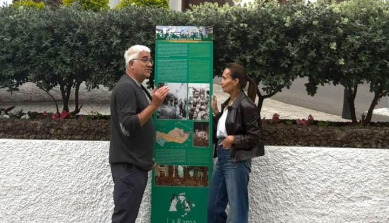 Agaete instala 15 paneles informativos para difundir la historia y el recorrido de la Fiesta de La Rama durante todo el año