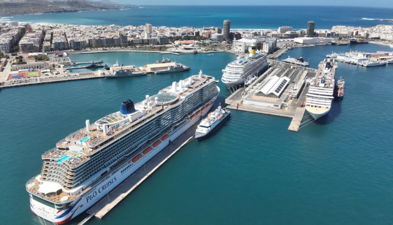La Autoridad Portuaria de Las Palmas roza los 9 millones de toneladas y dispara el turismo de cruceros un 16,57%