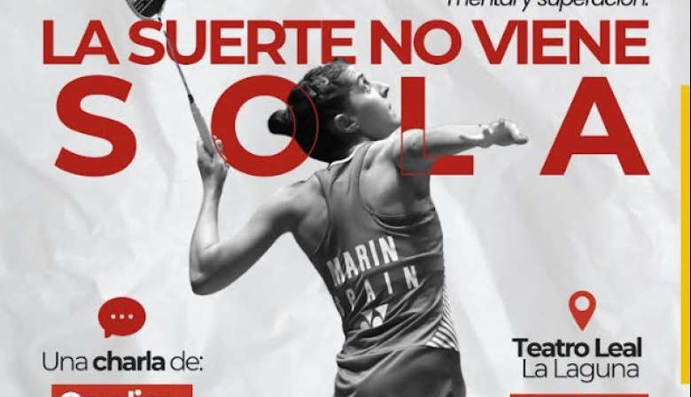 La Laguna recibe a la campeona olímpica Carolina Marín en un encuentro sobre resiliencia y superación