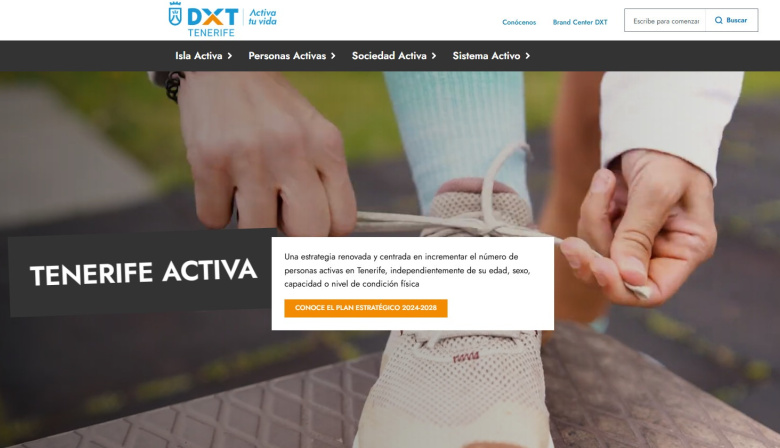 Así es la nueva web de Deportes Tenerife, más accesible y adaptada a las necesidades del sector