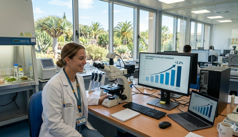 El empleo en ciencia y tecnología mantiene su evolución en Canarias