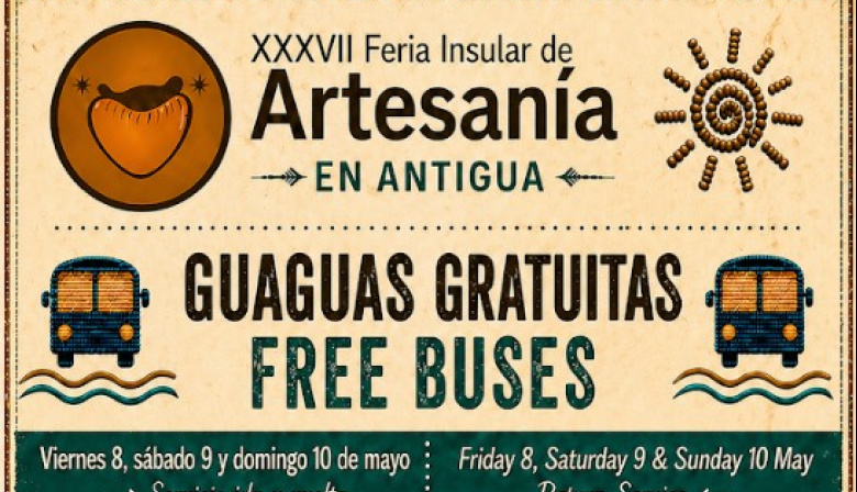 Antigua facilita guaguas gratuitas para la Feria Insular de Artesanía 2026