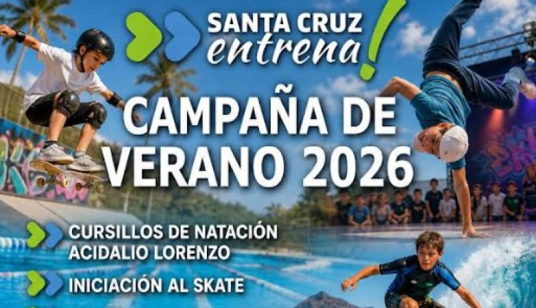 Santa Cruz impulsa la Campaña de Verano 2026 con una amplia oferta de deporte y ocio