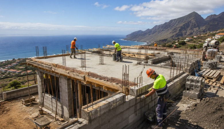 Baja el número de visados para la construcción de vivienda nueva en Canarias en febrero