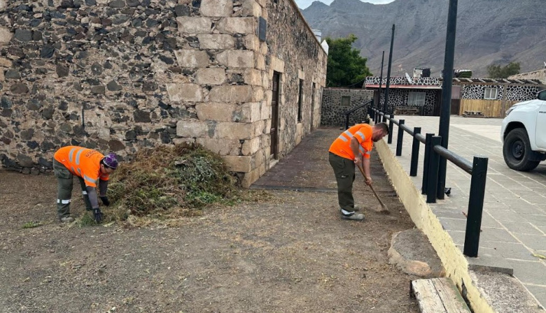 El programa ‘Fuerteventura, bonita por naturaleza’ acondiciona el entorno de la Casas del Arrendatario de Cofete