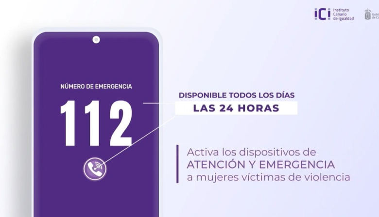El 112 Canarias recibe 1.744 llamadas por violencia machista en mayo, un 18% más