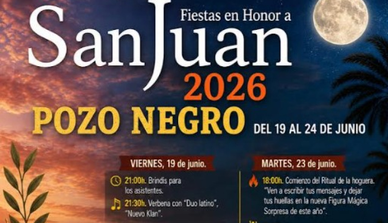 Pozo Negro celebra con música y danza sus fiestas de San Juan, del 19 al 24 de junio