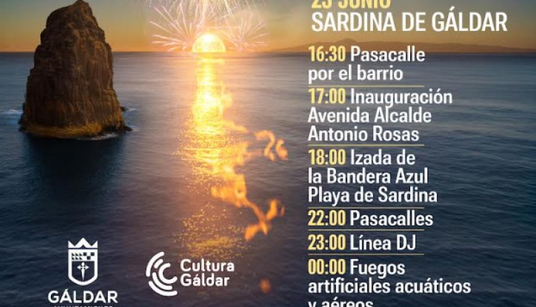Sardina celebra el 23 de junio la Noche de San Juan Marinero, que incluye la inauguración de la Avenida de Sardina en Gáldar