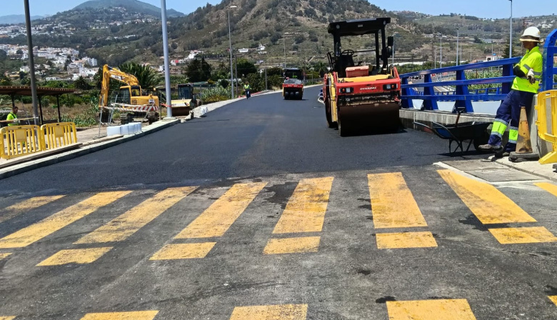 Obras Públicas anuncia nuevos desvíos en Arucas por la recta final del asfaltado de la Circunvalación